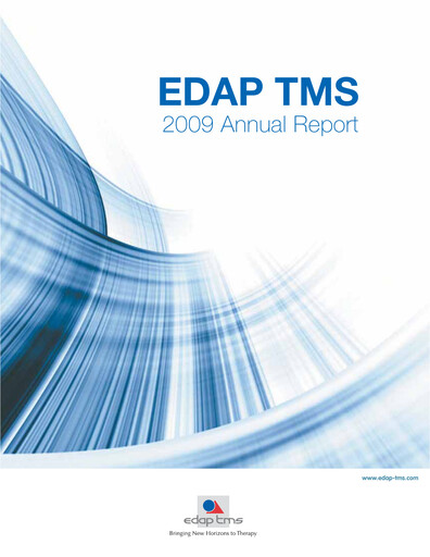 Thumbnail EDAP TMS Annual Report 2009