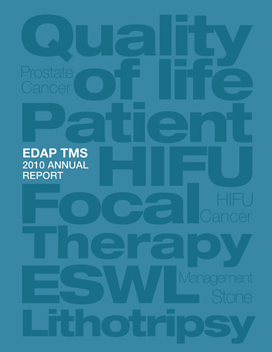 Thumbnail EDAP TMS Annual Report 2010