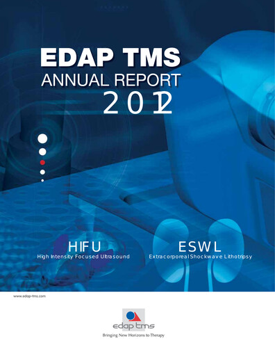 Thumbnail EDAP TMS Annual Report 2012