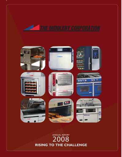 Thumbnail Middleby Annual Report 2008