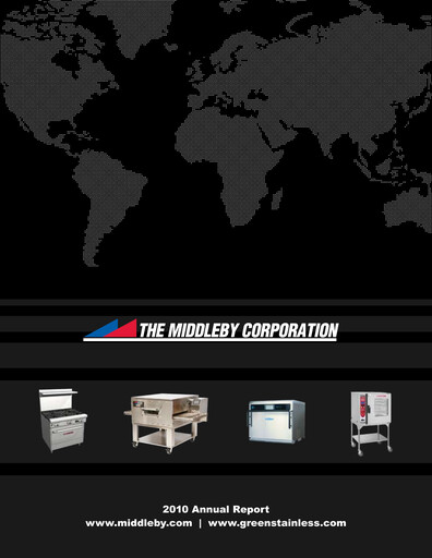 Thumbnail Middleby Annual Report 2010