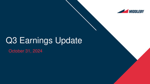 Thumbnail Middleby Quarterly Report 2024-q3