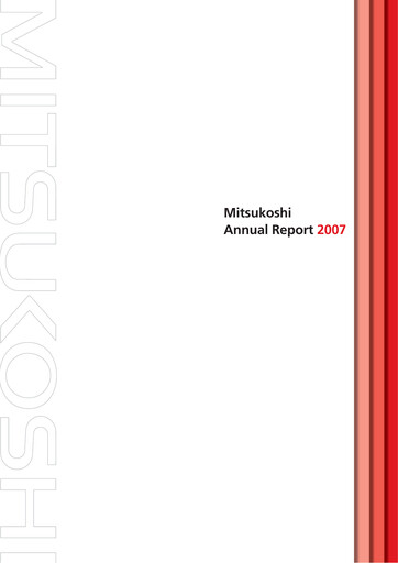 Thumbnail Isetan Mitsukoshi Holdings Annual Report 2007