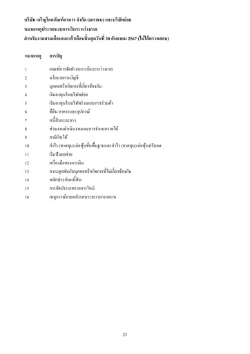 Thumbnail Charoen Pokphand Foods
 Quarterly Report 2024-q3