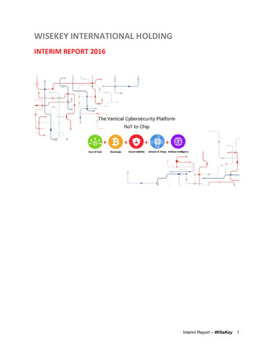 Thumbnail WISeKey International Half-year Report 2016-h1
