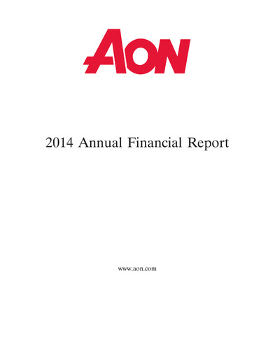 Thumbnail Aon Annual Report 2014