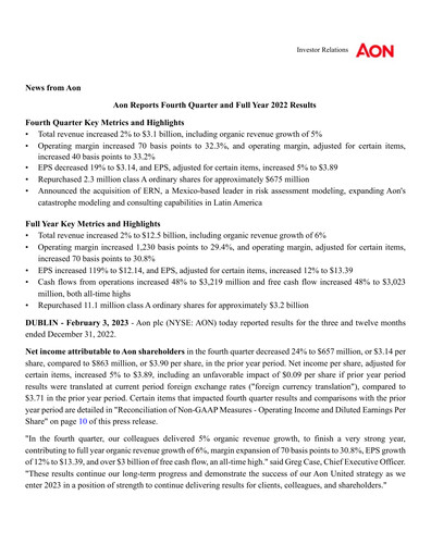 Vorschaubild Aon Quartalsbericht 2022-q4