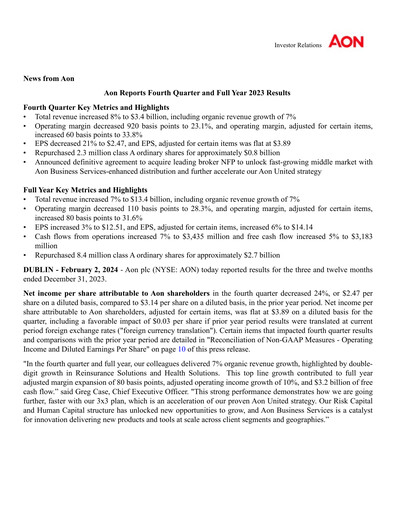 Vorschaubild Aon Quartalsbericht 2023-q4