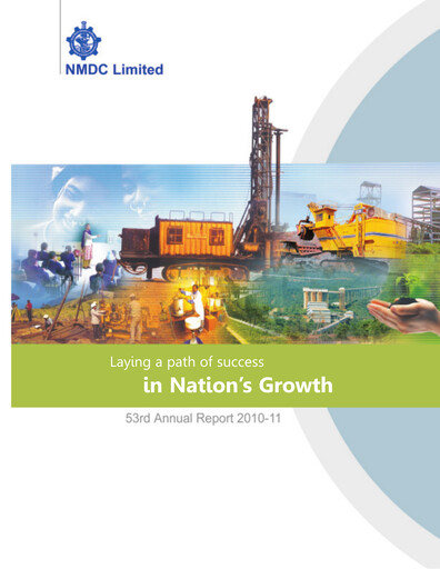 Thumbnail National Mineral Development Corporation Annual Report 2010-2011