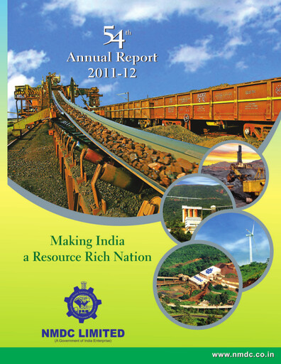Thumbnail National Mineral Development Corporation Annual Report 2011-2012