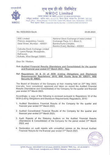 Thumbnail National Mineral Development Corporation Financial Statement 2022-2023