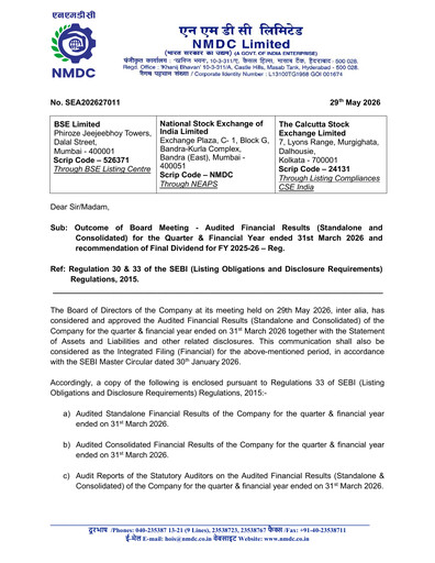 Thumbnail National Mineral Development Corporation Financial Statement 2025-2026