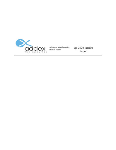 Thumbnail Addex Therapeutics Quarterly Report 2020-q1