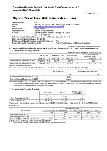 Thumbnail Nippon Yūsen
 Quarterly Report 2017-q2