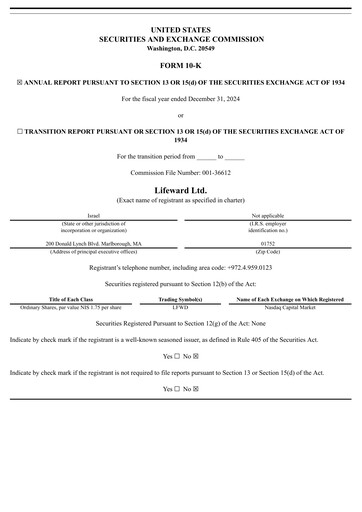 Thumbnail Lifeward Annual Report 2024