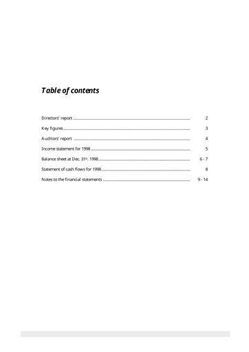 Thumbnail Embla Medical Financial Statement 1998