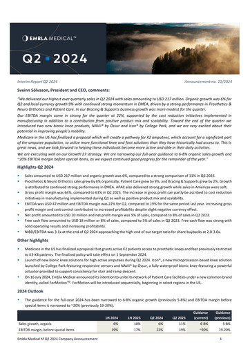 Thumbnail Embla Medical Quarterly Report 2024-q2