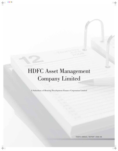 Vorschaubild HDFC Asset Management Company Limited Jahresbericht 2008-2009