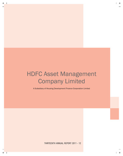Vorschaubild HDFC Asset Management Company Limited Jahresbericht 2011-2012