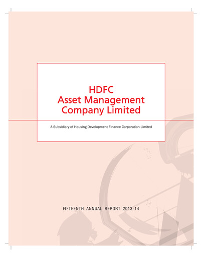 Vorschaubild HDFC Asset Management Company Limited Jahresbericht 2013-2014