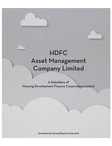 Vorschaubild HDFC Asset Management Company Limited Jahresbericht 2015-2016