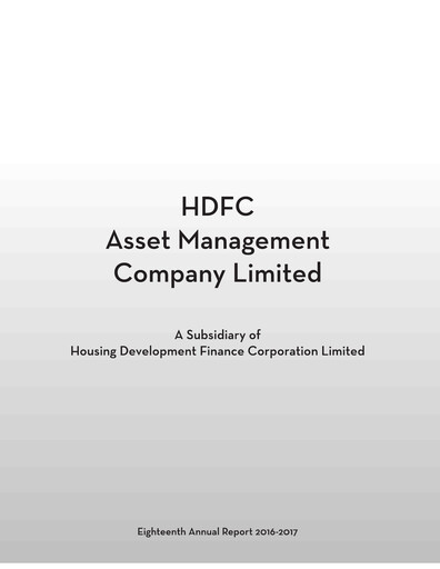 Vorschaubild HDFC Asset Management Company Limited Jahresbericht 2016-2017