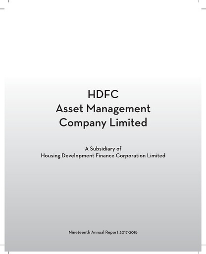 Vorschaubild HDFC Asset Management Company Limited Jahresbericht 2017-2018