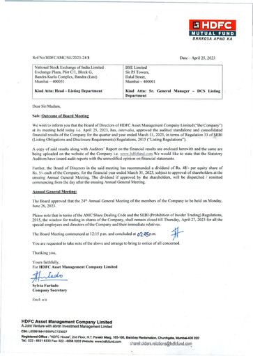 Thumbnail HDFC Asset Management Company Limited Financial Statement 2022-2023