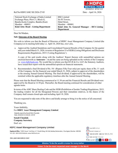 Thumbnail HDFC Asset Management Company Limited Financial Statement 2025-2026