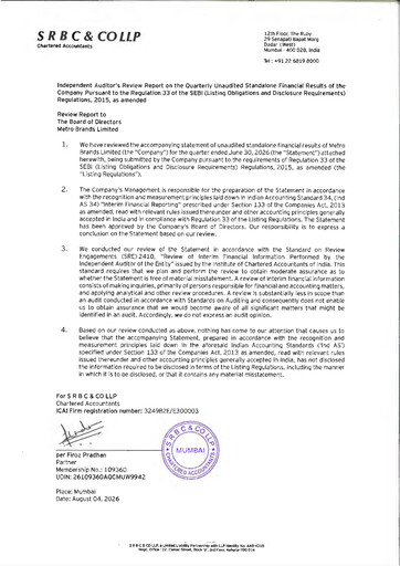 Thumbnail Metro Brands Quarterly Report 2026-q1