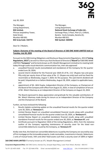 Thumbnail 360 One Wam Quarterly Report 2024-q1