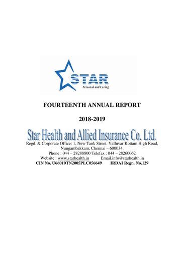 Miniature Star Health and Allied Insurance Company Rapport annuel 2018-2019