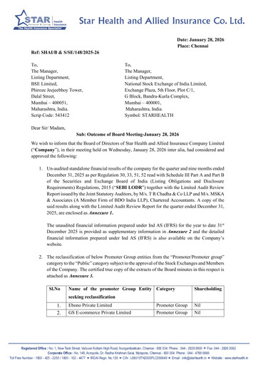 Thumbnail Star Health and Allied Insurance Company Quarterly Report 2025-q3