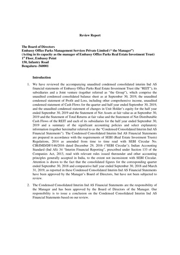 Thumbnail Embassy Office Parks REIT Quarterly Report 2019-q2