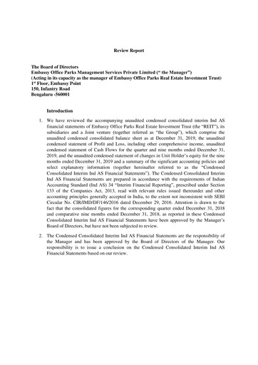 Thumbnail Embassy Office Parks REIT Quarterly Report 2019-q3