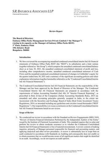 Thumbnail Embassy Office Parks REIT Quarterly Report 2021-q1