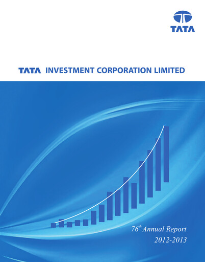 Vorschaubild Tata Investment Corporation Jahresbericht 2012-2013