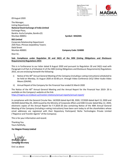 Vorschaubild Poonawalla Fincorp Jahresbericht 2019-2020