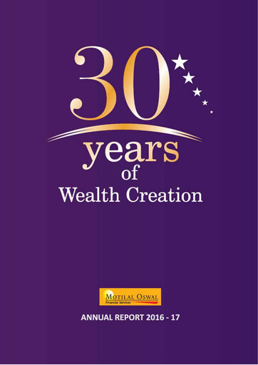 Thumbnail Motilal Oswal Financial Services Annual Report 2016-2017