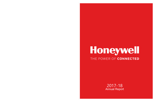 Thumbnail Honeywell Automation India Annual Report 2017-2018