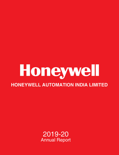 Thumbnail Honeywell Automation India Annual Report 2019-2020