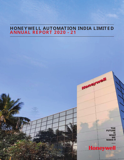 Thumbnail Honeywell Automation India Annual Report 2020-2021
