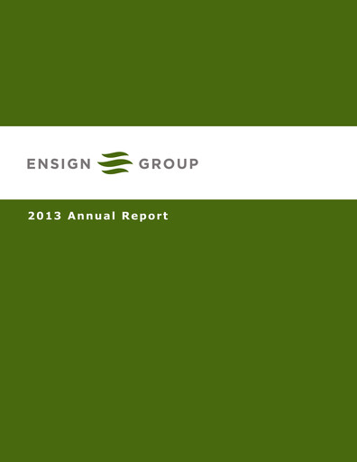 Thumbnail The Ensign Group Annual Report 2013