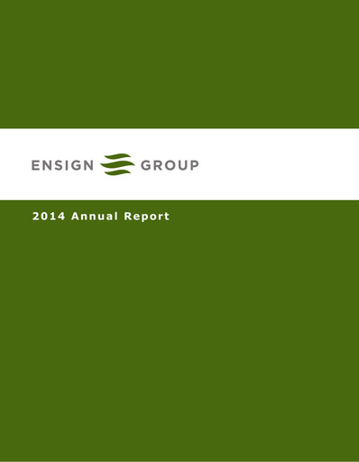 Thumbnail The Ensign Group Annual Report 2014