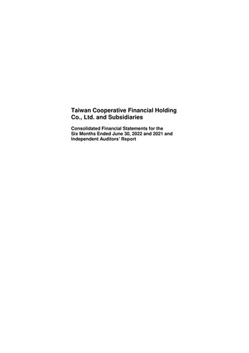 Thumbnail Taiwan Cooperative Financial Half-year Report 2022-h1