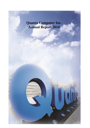 Thumbnail Quanta Computer
 Annual Report 2014
