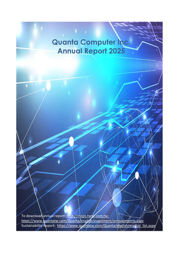 Vorschaubild Quanta Computer
 Jahresbericht 2025