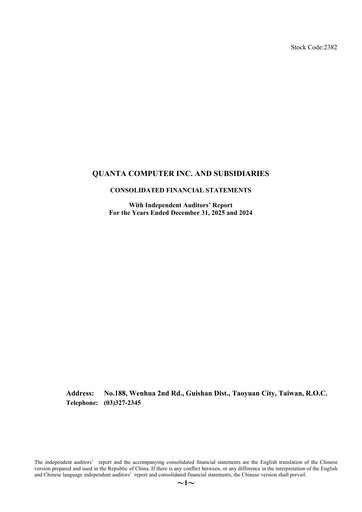 Thumbnail Quanta Computer
 Financial Statement 2024-2025