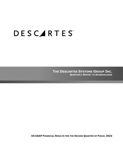 Thumbnail Descartes Systems Group Quarterly Report 2023-q2