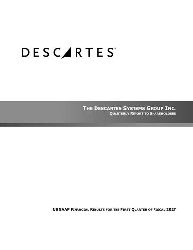 Thumbnail Descartes Systems Group Quarterly Report 2027-q1